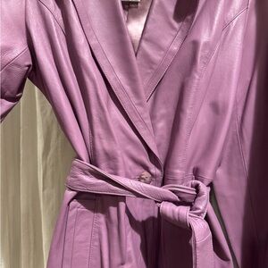 Pamela McCoy Purple Leather Jacket